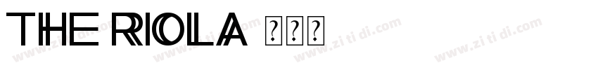 The Riola字体转换